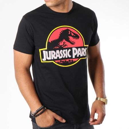 Jurassic Park - Tee Shirt Classic Logo Noir
