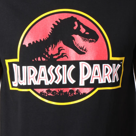 Jurassic Park - Tee Shirt Classic Logo Noir