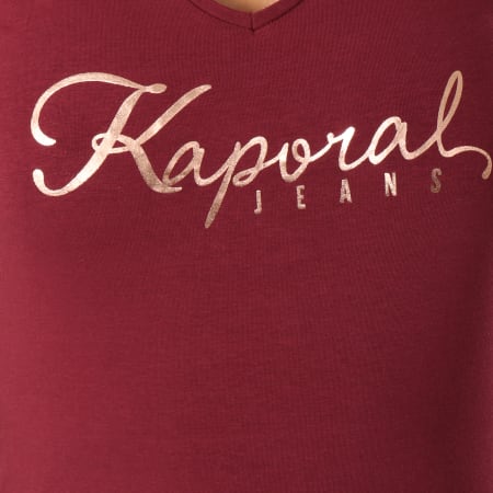 Kaporal - Tee Shirt Femme Tine Bordeaux