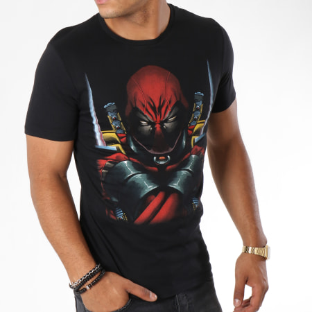 Deadpool - Tee Shirt Deadpool Saber Noir