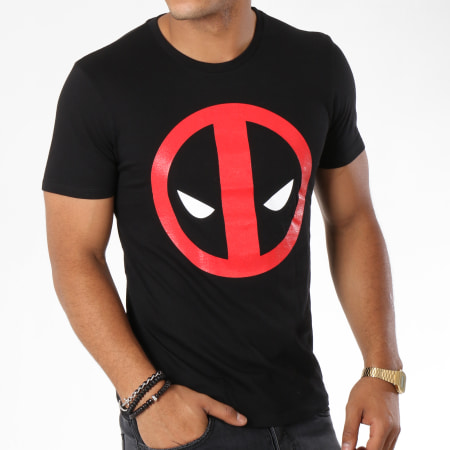 Deadpool - Tee Shirt Deadpool Logo Noir