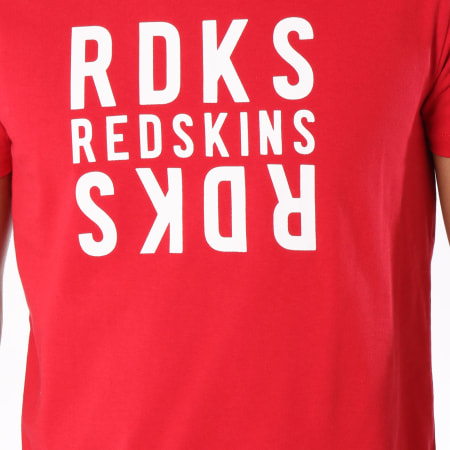 Redskins - Tee Shirt Invers Basic Rouge Blanc