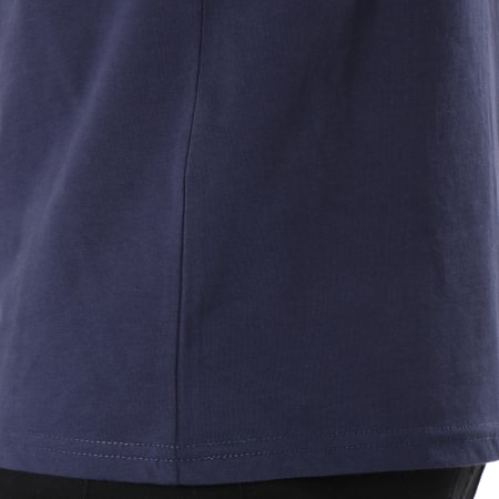 Redskins - Tee Shirt Invers Basic Bleu Marine Blanc