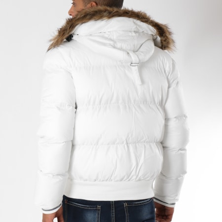 Schott NYC - 2108J Abrigo de piel blanco