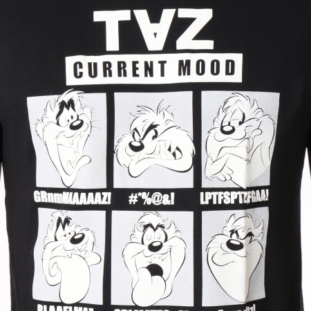 Looney Tunes - Tee Shirt Taz Mood Noir