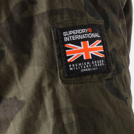 Superdry - Parka New Military M50002NR Vert Kaki Camouflage 