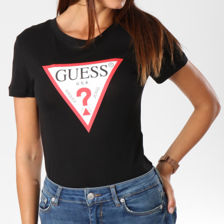 Guess - Tee Shirt Femme W84I67K7WA0 Noir