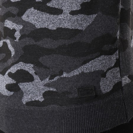 MZ72 - Pull Scoro Gris Anthracite Chiné Camouflage