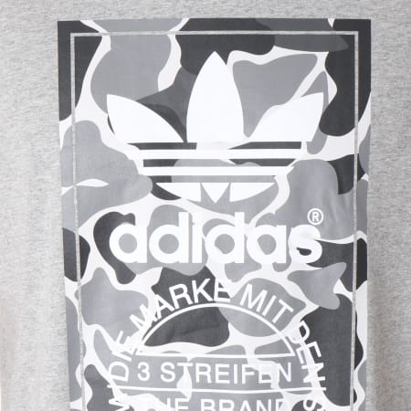 Adidas Originals - Tee Shirt Camo Label DH4768 Gris Chiné Camouflage
