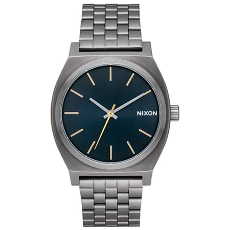 Nixon - Montre Time Teller A045-2983 Argenté Bleu Marine