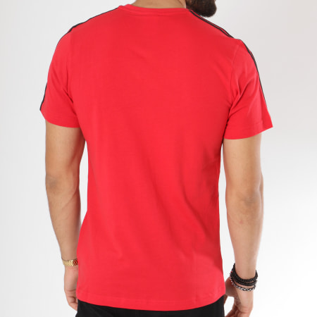 Adidas Performance - Tee Shirt Manchester United FC 3 Stripes D95966 Rouge