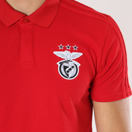 Adidas Sportswear - Polo Manches Courtes Sporting Lisbonne Benfica CJ9203 Rouge