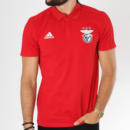 Adidas Performance - Polo Manches Courtes Sporting Lisbonne Benfica CJ9203 Rouge