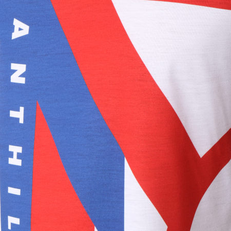 Anthill - Tee Shirt Cubism Blanc Bleu Rouge