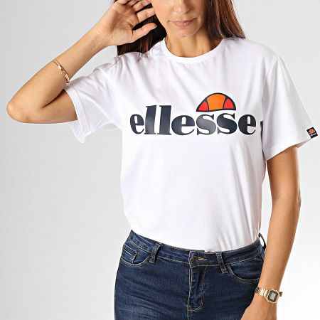 Ellesse Tee Shirt Femme Albany Blanc Laboutiqueofficielle Com