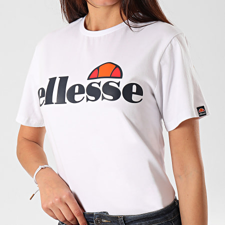 Ellesse Tee Shirt Femme Albany Blanc Laboutiqueofficielle Com