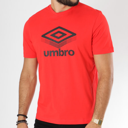 Umbro - Tee Shirt Net 646160-60 Rouge Noir