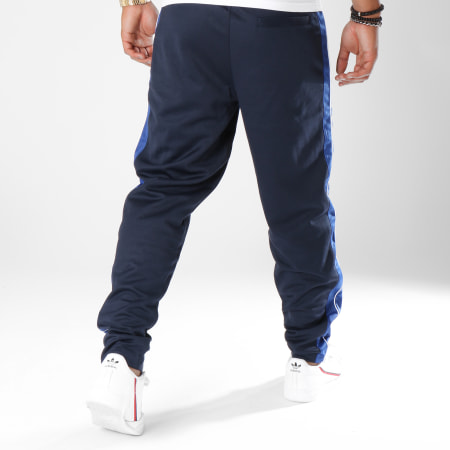 Pantalon Jogging Avec Bandes Cassed Bleu Marine