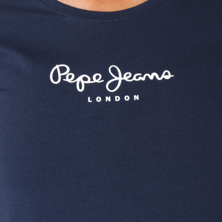 Pepe Jeans - Maglietta a maniche lunghe da donna New Virginia Blu Navy