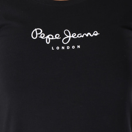 Pepe Jeans - Tee Shirt Manches Longues Femme New Virginia Noir