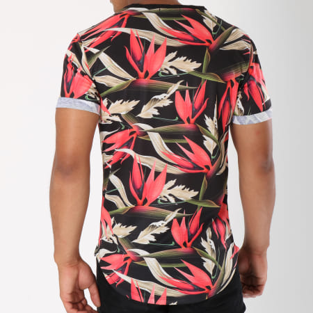 Uniplay - Tee Shirt Oversize UP-T376 Noir Floral