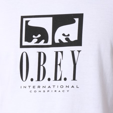 Obey - Tee Shirt Int Conspiracy Blanc