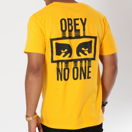 Obey - Tee Shirt No One Jaune