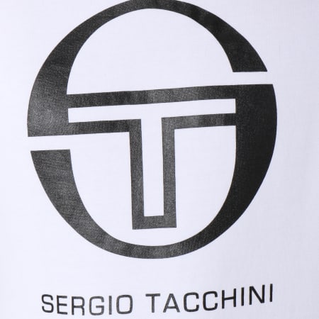 Sergio Tacchini - Sweat Capuche Zion Blanc Noir