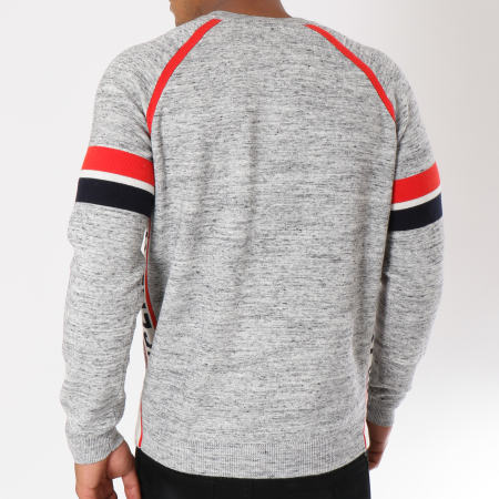 Superdry - Pull SD Gym Gris Chiné