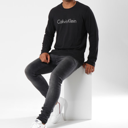 Calvin Klein - Tee Shirt Manches Longues NM1345E Noir