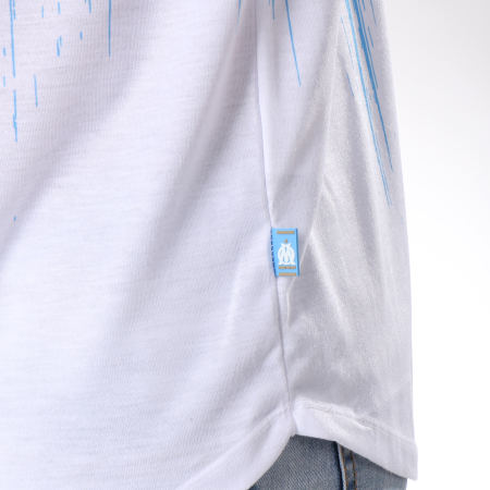 Foot - Tee Shirt Oversize Marseille Blanc Bleu Clair