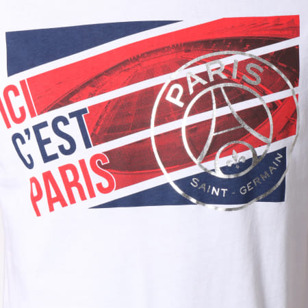 Foot - Tee Shirt Ici C'est Paris Blanc