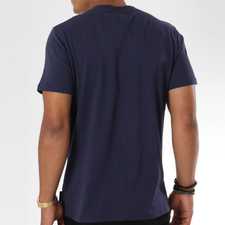 PSG - Tee Shirt Logo Stripes Bleu Marine