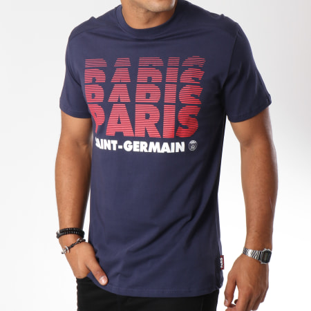 PSG - Tee Shirt Paris Saint-Germain P12411 Bleu Marine