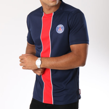 PSG - Tee Shirt De Sport Paris Saint-Germain Bleu Marine