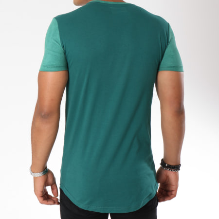 Sixth June - Tee Shirt Oversize Avec Bandes M3556CJA Vert