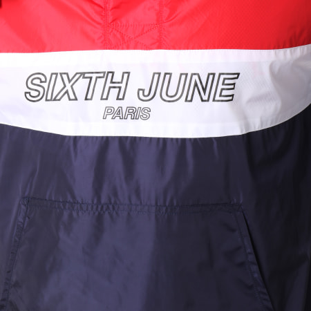 Sixth June - Coupe-Vent M3466CJA Bleu Marine Blanc Rouge