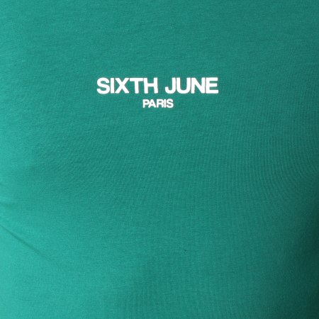 Sixth June - Tee Shirt Oversize Bandes Brodées M3384VTS Vert