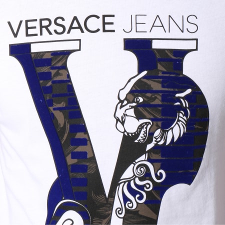 Versace Jeans Couture - Tee Shirt Print 43 Blanc