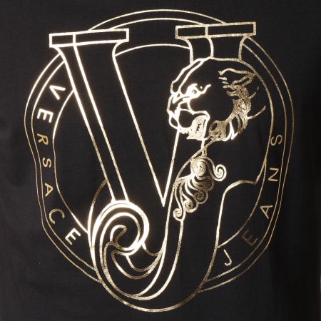 Versace Jeans Couture - Tee Shirt Print Round Foil Noir