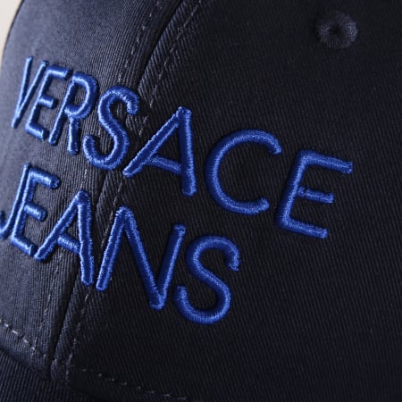 Versace Jeans Couture - Casquette Logo Bleu Marine
