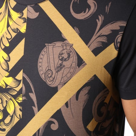 Versace Jeans Couture - Tee Shirt Print 31 Noir Doré