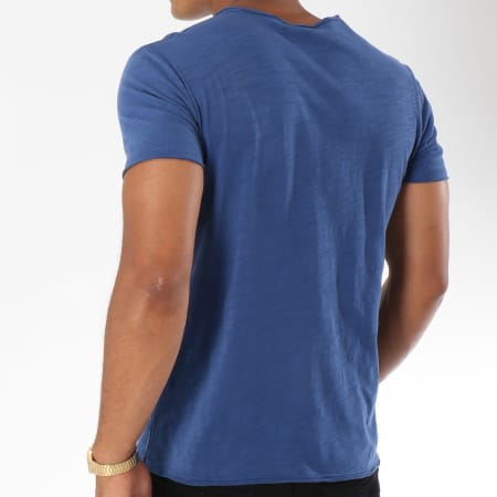 MTX - Tee Shirt F038 Bleu Chiné