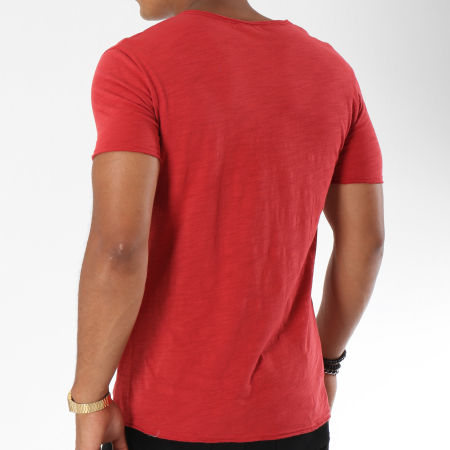 MTX - Tee Shirt F038 Rouge Chiné