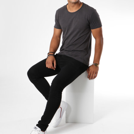 MTX - Tee Shirt F038 Gris Anthracite Chiné