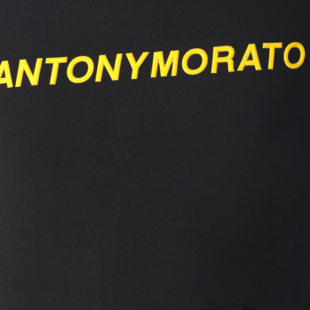 Antony Morato - Sweat Capuche MMFL00435 Noir Jaune