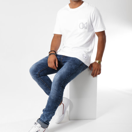 Calvin Klein - Tee Shirt Poche 9612 Blanc