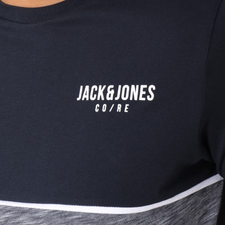 Jack And Jones - Tee Shirt Piping Bleu Marine