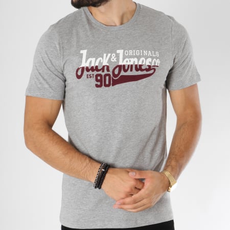 Jack And Jones - Tee Shirt Sizzle Gris Chiné