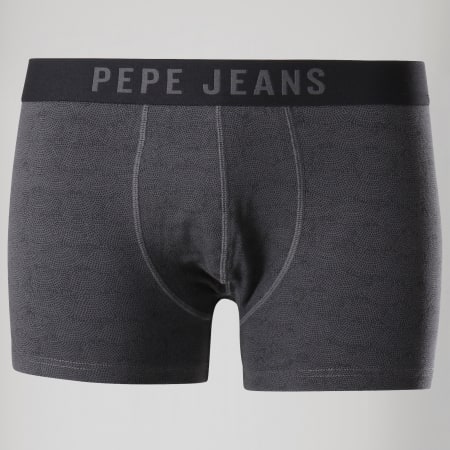 Pepe Jeans - Lot de 2 Boxers Enzo Noir Gris